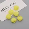 Color gelatina acrílica agujero para colgar pequeño corazón de melocotón colgante de amor cuentas sueltas joyería DIY collar cadena de teléfono móvil material de cuentas