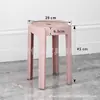 Bancos de plástico engrosados para uso doméstico, apilables, taburetes apilables para mesa de comedor, sillas cómodas para sentarse a largo plazo, taburetes de molino de viento, taburetes redondos de plástico