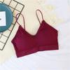 Estilo Japonés Tirante Delgado Push-up Deportivo Top Tubo Sin Aro de Acero Transpirable Verano Delgado Sin Costuras Chica Fondo Envoltura de Pecho Chaleco