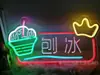 Letrero Publicitario de Luz de Neón LED Puesto del Mercado Nocturno Letrero de Luz Barbacoa Olla Caliente Luz Decorativa Pared de Fondo Caracteres Luminosos Otros