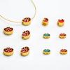 Contas de nuvem auspiciosa em cloisonné DIY acessórios para joias de liga de zinco colar pulseira de corda trançada feita à mão pingente atacado de fábrica