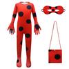 Fantasia de Halloween Nova Infantil Peça Única Estampa de Desenho Animado Roupas de Performance para Menina Cosplay de Animal Joaninha