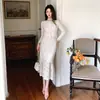 Suprimento Transfronteiriço Outono e Inverno 2025 Novo Conjunto de Moda Coreana com Blusa de Gola Redonda + Saia Cauda de Peixe para Mulheres