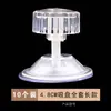 Caja de Aislamiento 4.8cm Varilla de Tornillo de Plástico M7 Vidrio de Vacío Transparente Gancho de Ventosa Plataforma Fija para Tomar el Sol de Tortugas