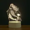 Luz de Noche 3D Transfronteriza Lámpara de Mesita de Noche USB Adornos Lámpara LED de Ahorro de Energía Logo Aniversario Corporativo Regalo Conmemorativo de Graduación