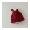 Estilo Coreano Chapéu de Inverno para Bebê Novo com Antena Tricotado Fofo Super Fofo Chapéu de Tricô para Bebê Chapéu de Lã Atacado
