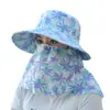 Popular Sombrero de Sol de Cara Completa para Recoger Té en Verano, Sombrero Chal para Trabajo Agrícola y Montar, Sombrero de Sol con Protección Solar para el Cuello para Viajes al Aire Libre