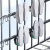 Secador de Sapatos de Aço Inoxidável para Varanda Secador de Sapatos para Secar Sapato Pendurado Antifurto na Janela Secador Multifuncional