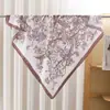 Novo lenço quadrado vintage paisley 90cm mais vendido, lenço de seda artificial, lenço fino color-blocking para a cabeça, lenço versátil, xale decorativo