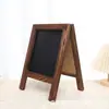Pizarra Negra Pequeña Personalizada de Doble Cara Tablero de Mensajes de Madera para el Hogar Tablero de Anuncios para Tienda Pizarra de Dibujo para Niños Tablero de Pintura y Escritura para Bebé