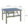 Mesa plegable extra gruesa de acero inoxidable para todo uso, escritorio grande para puesto de comida, mesa de comedor redonda, mesa para alquiler de apartamento pequeño, casa rural