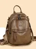 Mochila de Estilo Transfronterizo 2026 Nueva para Mujer, Versátil de Gran Capacidad, Piel Suave, Bolso Escolar para Estudiante, Mochila de Viaje para Exteriores, Bolso de Mujer