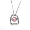 Collar Minimalista de Diseño Irregular con Piedras Preciosas Estilo Francés para Mujer, Colgante de Acero de Titanio Moderno y Sofisticado