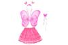 Casa de juegos de maquillaje para niños, diadema, varita de hada, alas de mariposa, juego de tres o cuatro piezas, ángel femenino