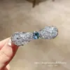 Pinzas para el cabello de pedrería brillante de lujo estilo coreano Dongdaemun Primavera 2026 para mujer, Colección de accesorios para el cabello de la frente