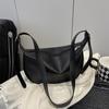 Bolso de Hombro de Color Sólido para Mujer 2025 Nuevo Popular en Internet Simple Hombro Axila Bolso Suave PU Bandolera Bolso Dumpling Combinable