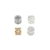 Acessórios de material DIY feitos à mão atacado ouro 18K cobre cravejado zircônia contas de roda pulseira de contas contas soltas C45