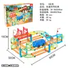 Ensamblaje de Pista Eléctrica Infantil Transfronteriza Tren Eléctrico Puesto Callejero Juguete Pista de Simulación Juguete de Tren Venta al por Mayor