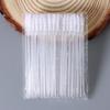 Pincel de lábios de cristal flocado portátil, pincel de lábios, pincel de maquiagem, ferramentas de beleza, pincel de batom portátil, 50 unidades/bolsa