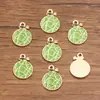 3 Accesorios de Joyería de Aleación DIY KC Oro Esmalte Goteante Encanto Colgante de Fruta Uva Fresa Aguacate