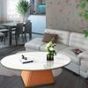 Mantel Transparente PVC Mantel Oval Minimalista Tablero de Roca Mesa Madera Película Protectora Sala de Estar Hogar Mesa de Café Mantel Vidrio Blando