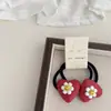 Novo Par de Presilhas de Cabelo Flor Coração Infantil Faixa de Cabelo Presilha Bb Elástico