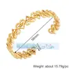 L50 Q35 S64 Pulsera de Moda Europea y Americana con Goteo de Aceite y Incrustaciones de Diamante, Exquisita Pulsera de Puño de Moda con Circonita Arcoíris