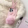 Orelhas de Gato de Pelúcia Desenho Animado para iPhone 14/13 Adequado para 12 Apple 18/17/16/15 Promax Capa de Celular