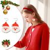 Brincos Temáticos de Natal Sino Boneco de Neve Papai Noel Brincos Decorações de Natal Feriado Criativo Brincos de Desenho Animado