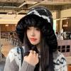 Versión coreana de nuevo gorro de lana grueso de invierno circunferencia de cabeza grande cara pequeña gorro tejido para niños versátil a prueba de frío gorro tipo pullover