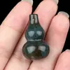 Accesorios de Colgante de Calabaza de Cristal Natural de 30 mm para Manualidades Jade Ágata Piedra Colgante Pequeño de Calabaza Joyería Cristal Blanco