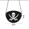 Máscara de Pirata de Fieltro al por Mayor Máscara de Ojo de Dragón Tuerto Calavera Accesorios de Disfraz de Halloween Máscara de Mascarada