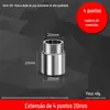 Conexão de Extensão Direta de Fio Interno e Externo de Aço Inoxidável de 4 Pontos Mudança para Conexão de Fio Interno e Externo de 6 Pontos Conexões para Tubos de Água