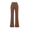 Pantalones Casuales Ligeros Maduros Picantes Estilo Francés Tiro Bajo Sexy Ceñidos a la Cadera Adelgazantes Alargadores de Pierna Acampanados Pantalones Largos para Otoño e Invierno