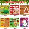 Promoção Quente da Amazon Adesivos de Árvore de Natal DIY Desenho Animado Papai Noel Quebra-Cabeça Adesivos de Decoração de Natal para Crianças