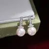 Acessórios DIY Prata de Lei S925 Configurações para Brincos de Pérola Chupeta Studs de Zircônia Cúbica em Formato T Prata Configurações Acessórios 8-12mm