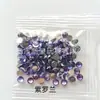 Pedras de Strass Acrílicas Redondas de Fundo Plano com Costas Pontiagudas, Strass de Resina, Acessórios para Nail Art DIY, Strass de Cristal, Processo de Galvanoplastia