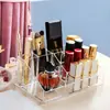 Caja de Almacenamiento para Brochas de Maquillaje, Labial, Brillo de Labios, Herramientas de Belleza, Lápiz de Cejas, Caja de Almacenamiento para Escritorio, Caja de Almacenamiento Transparente de Acrílico