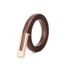 Cinturón de Cuero para Mujer Transfronterizo, Cinturón Sencillo Versátil de Cuero Genuino para Jeans y Trajes, Cinturón de Piel de Vacuno de Alta Calidad para Mujer