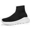 Zapatos de pareja transfronterizos 2024 nuevo modelo zapatos calcetín de punto volador transpirables ligeros sin cordones zapatos de malla zapatos deportivos casuales