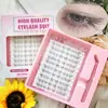 Kit de Cílios Postiços Transfronteiriço com Grande Capacidade, Cílios Postiços Diagonais com Fluxo de Ar Fresco, Confortáveis nos Olhos, Leves e Suaves, Redutor de Idade