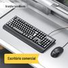 Tarantula AC106 com fio teclado e mouse Set Home Business Office Laser esculpido teclado portátil e mouse Set