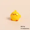 Resina Cartoon Frango Amarelo Fofo Estatueta Acessório DIY Paisagem em Miniatura Decoração de Mesa de Carro