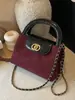 Bolso de Mano Transfronterizo de Rejilla de Diamantes Retro 2026 Nuevo Bolso de Hombro Único con Cadena Cruzado Bolso de Mano Pequeño Simple para Mujer