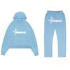 2026 Moda Tendencia Marca Estampado de Letras Sudadera Holgada y Pantalones Hip-Hop Streetwear Unisex Sudadera Conjunto Casual