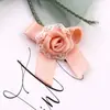 DIY handmade material Coreia do Sul hairpin acessórios para o cabelo grande flor laço série Rose Bow