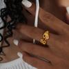 Anillo de Abertura Creativa de Personalidad de Moda para Niñas Europeas y Americanas Transfronterizo Amazon Gesto OK No Ajustable Abertura de Personalidad