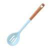 Juego de 12 Piezas de Utensilios de Cocina de Silicona con Mango Largo de Madera a Juego de Color Nórdico Morandi Espátula Especial de Silicona Antiadherente para Olla