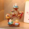 Adornos Hexagonales Creativos de Estilo Chino de Hada y Dios de la Riqueza de Resina Adornos para Decoración del Hogar en la Entrada de la Sala de Estar Regalos Pequeños Culturales y Creativos