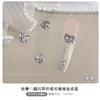 Celebridade da Internet Unhas de Luxo Leve Acúmulo de Joias de Diamante Nova Chegada Cristal Brilhante Luz da Lua Irregular Coração Torto Quadrado Gordo Ornamento para Unhas